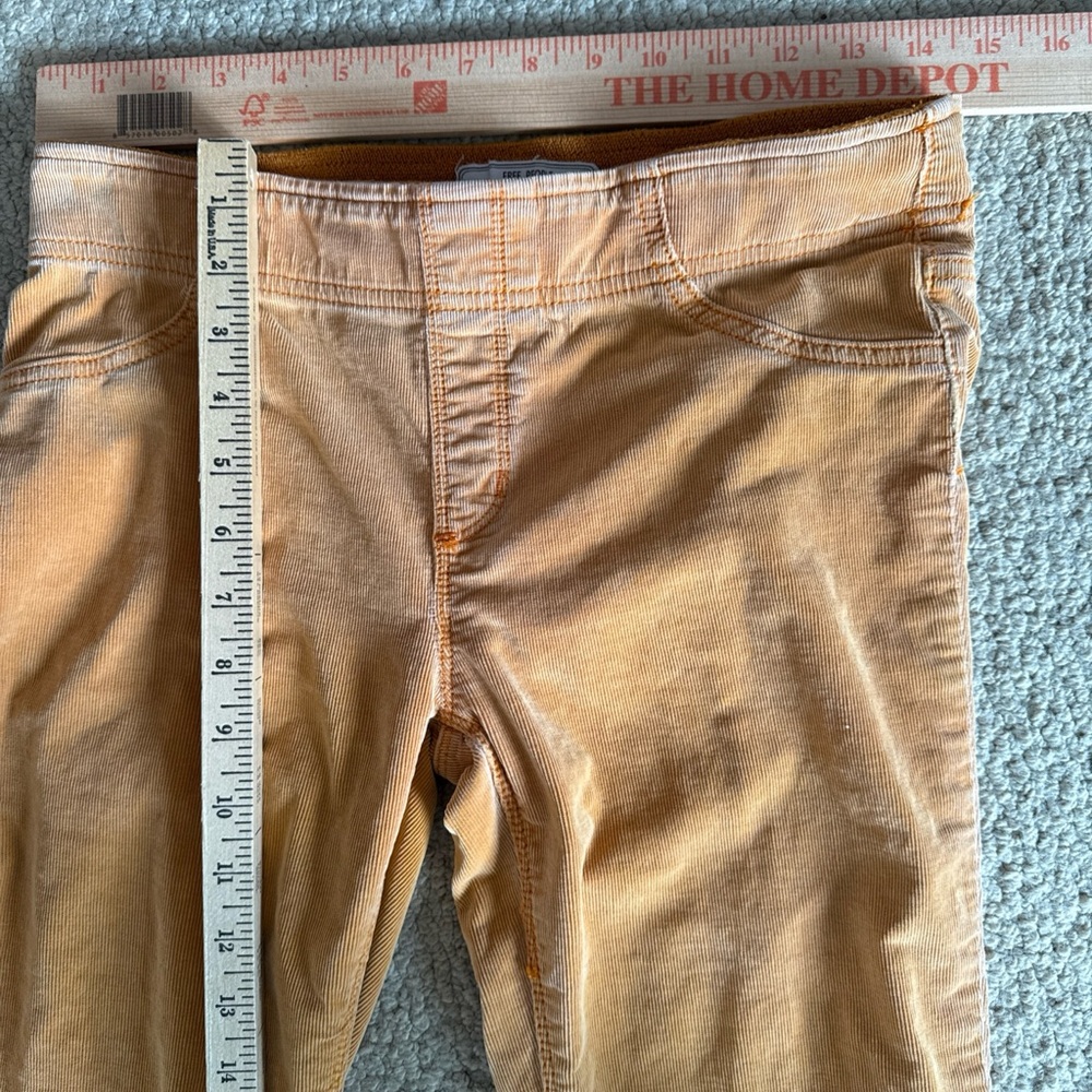 Free People Corduroy Flare Pants Vibrant Orange Pull On Retro Boot | Women's 27 - Picture 6 of 10